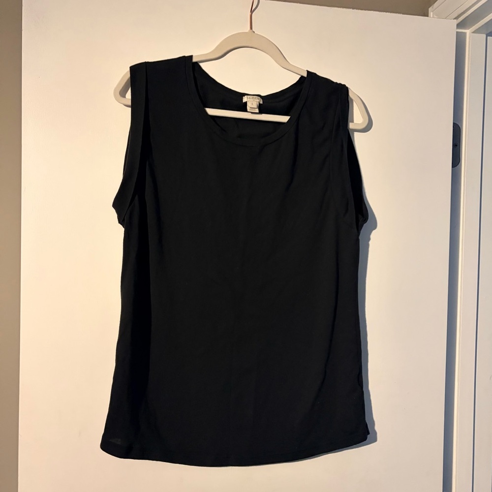 J. Crew Black Sleeveless top